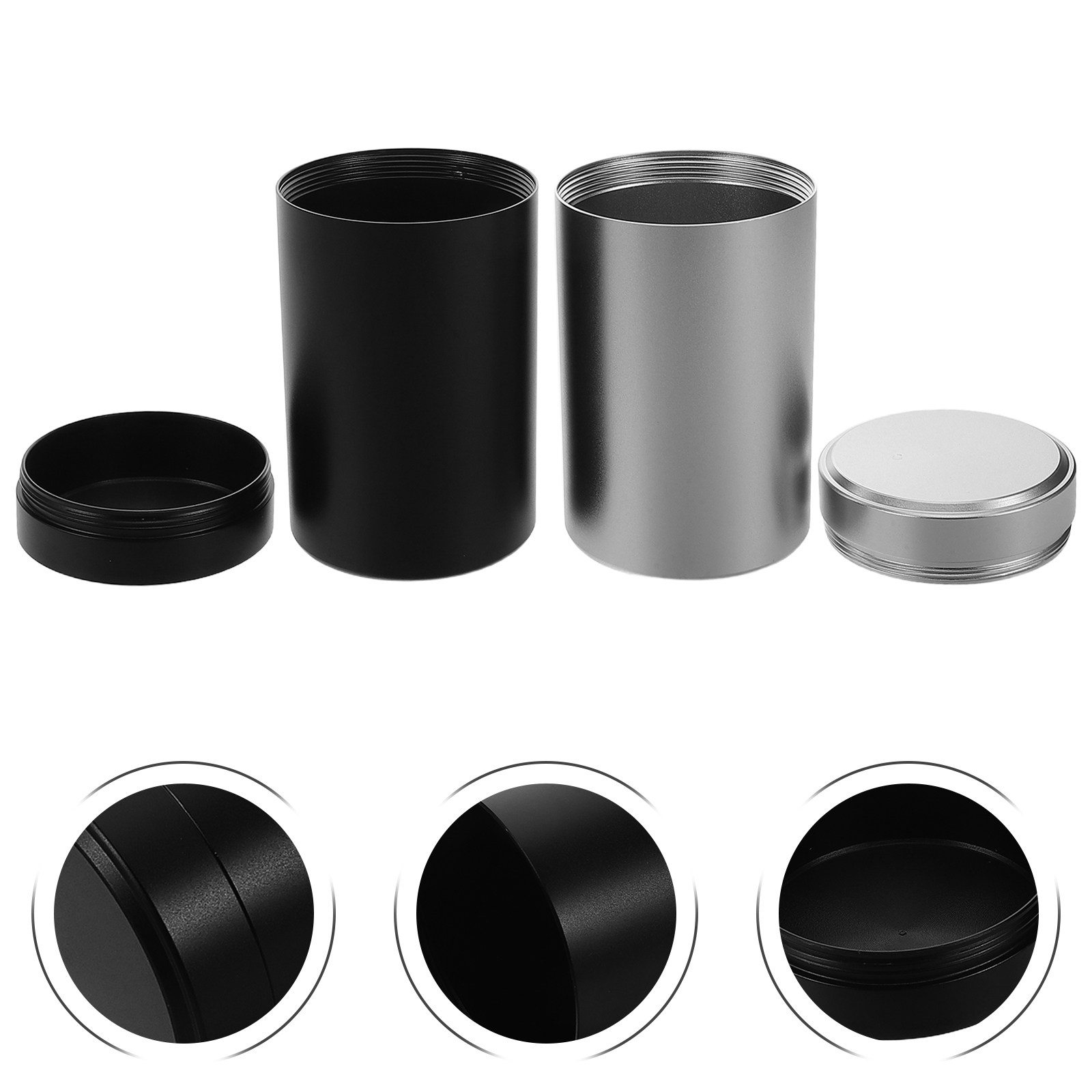 Coffee Tea Containers - Conjunto de 2 Potes de Metal