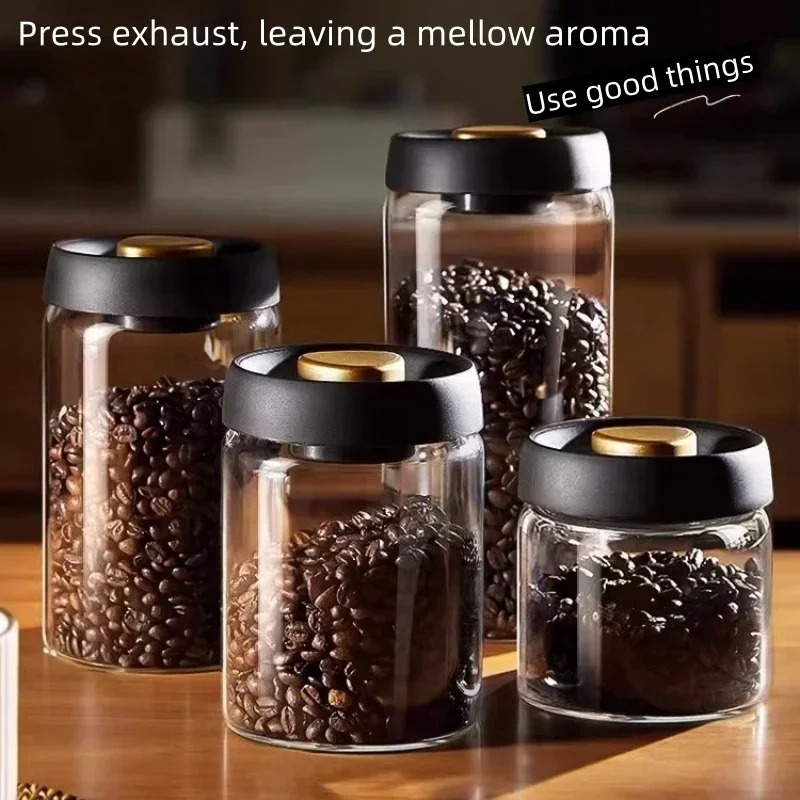 Coffee Tea Containers - Jarra de café selada a vácuo