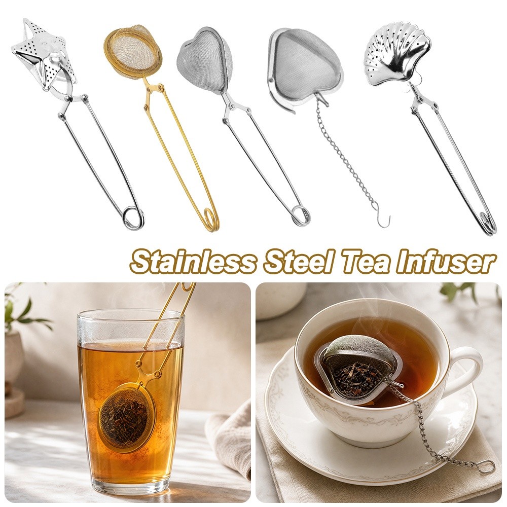 Tea Strainer Mesh - Infusor de Chá Criativo em Aço
