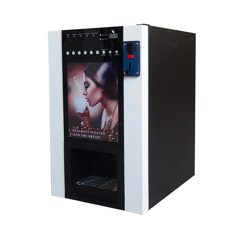 Coffee Tea Vending Machine - Pagamento operado por moedas, braço robótico