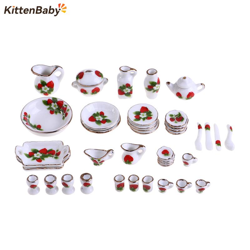 Coffee Tea House - 1 conjunto 1:12 casa de boneca