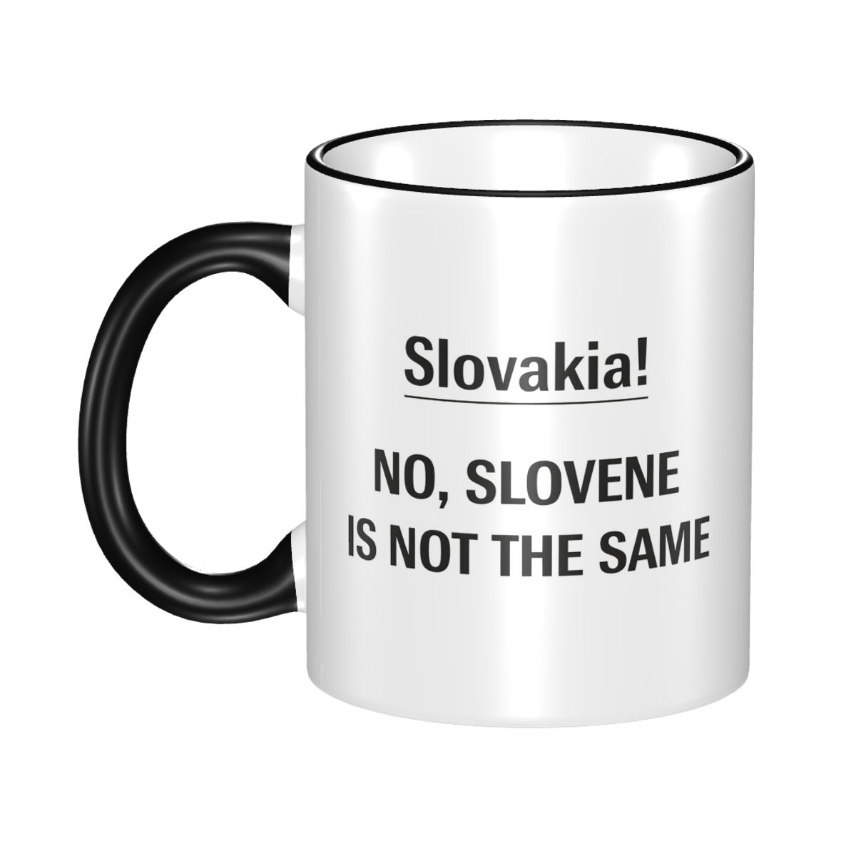 Coffee Vs Tea - Caneca Engraçada de Geografia: Eslováquia vs.