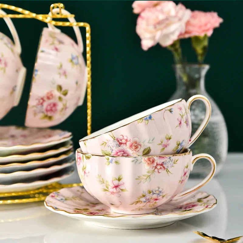 Coffee Tea Flower - Conjunto de Chá Estilo Pastoral com