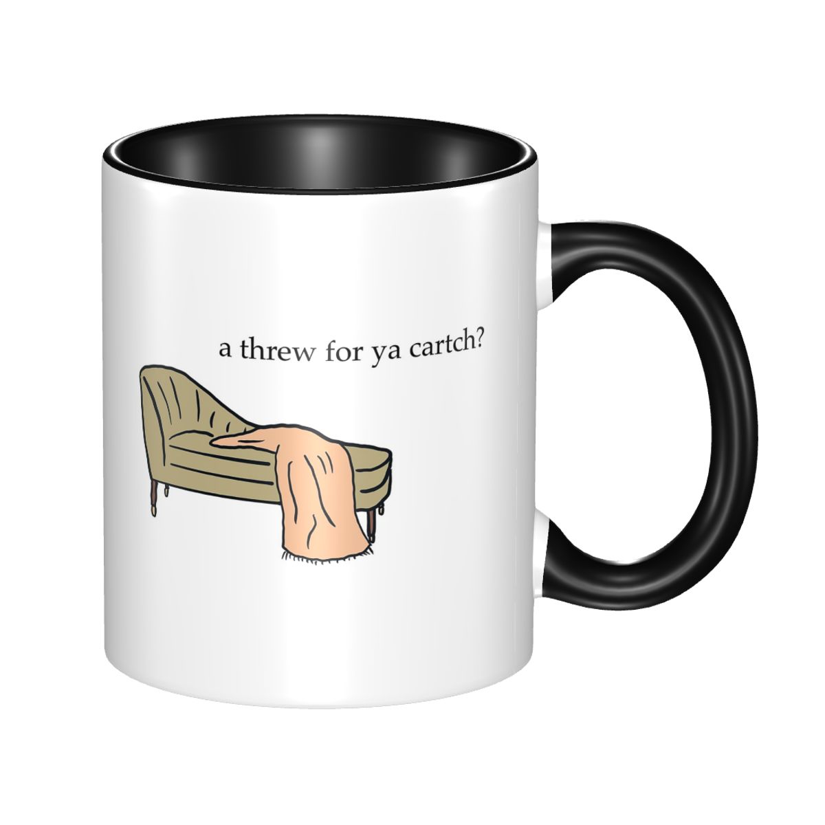 Coffee Ya Tea Ya - Caneca de Cerâmica Engraçada Threw For
