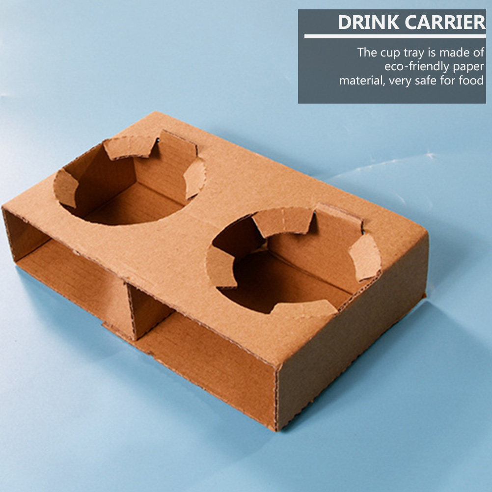 Coffee Tea Holders - 10 Peças de Bandejas de Papel
