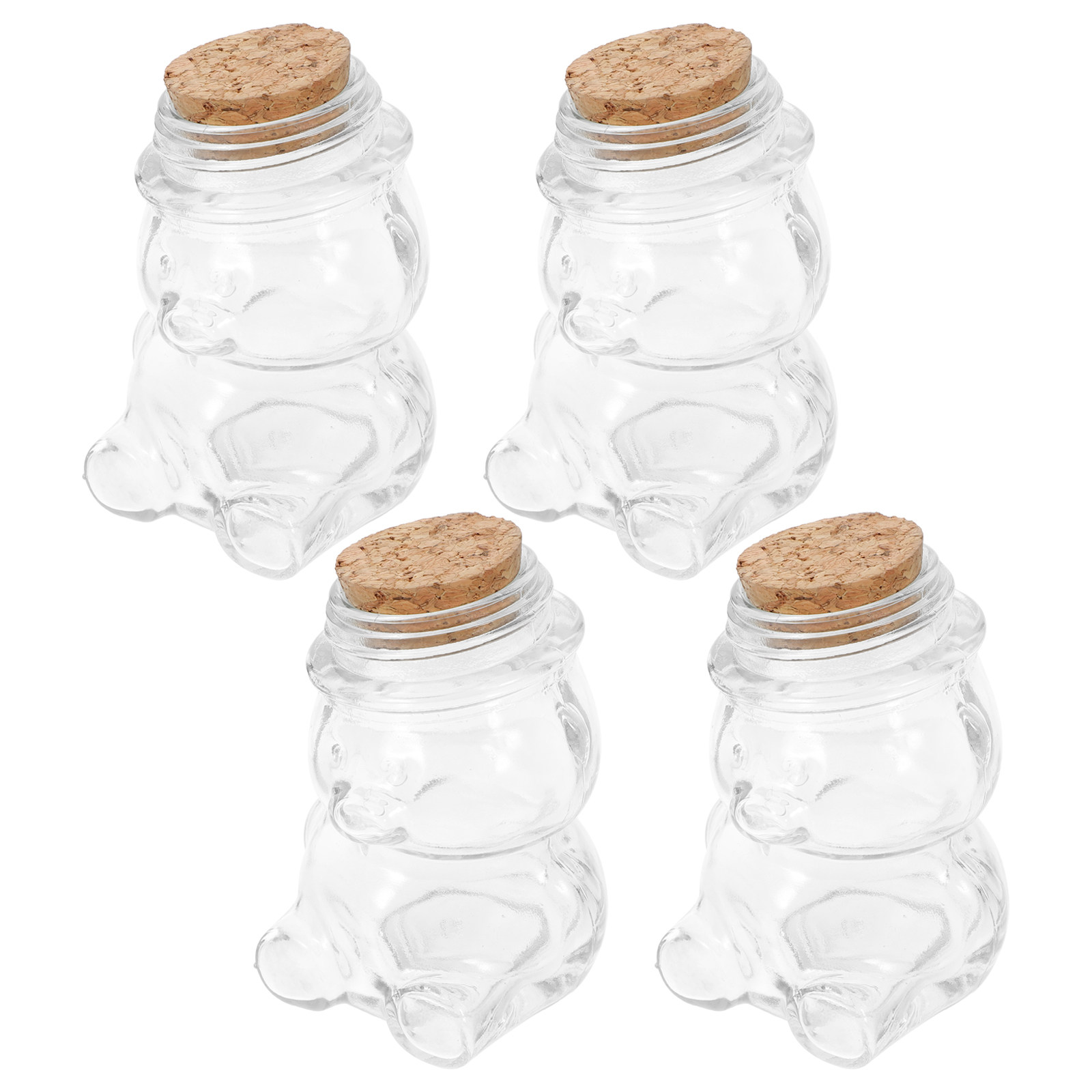 Coffee Tea Containers - Conjunto de 4 Potes de Vidro