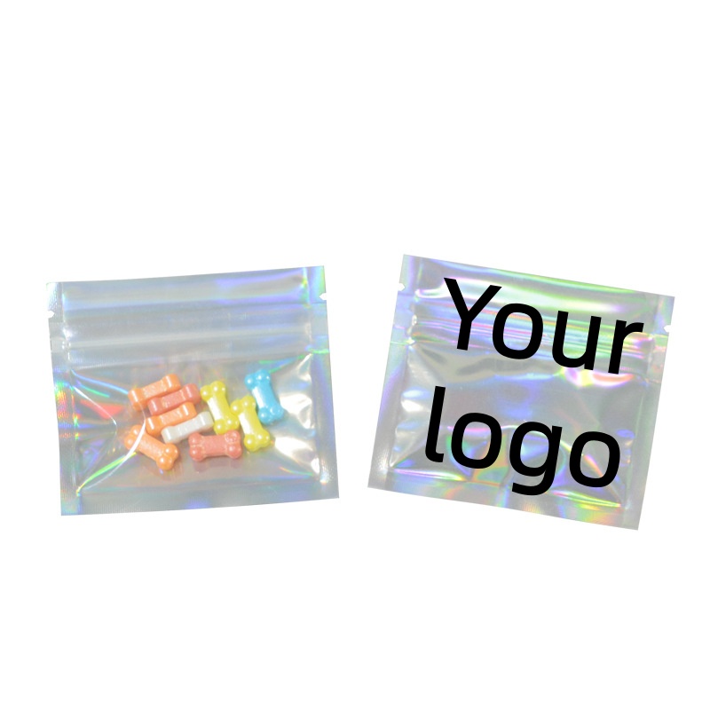 Coffee Tea House - 100/500/1000 pçs resealable claro holograma ziplock