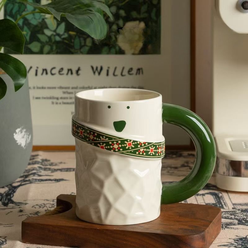 Coffee Tea Emoji - Caneca de cerâmica com padrão de