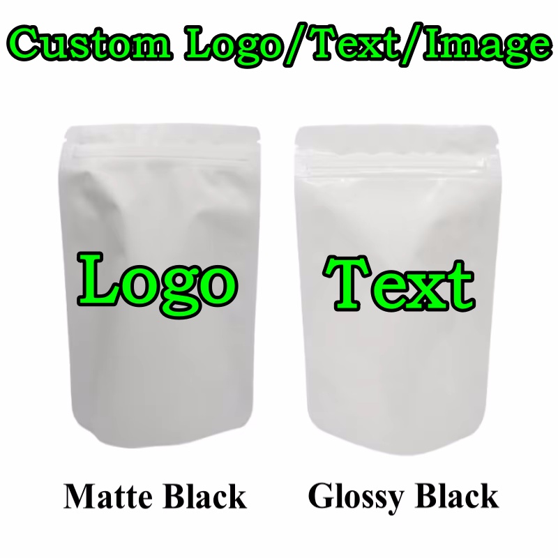 Coffee Tea House - 100 Sacos Ziplock de Alumínio Branco