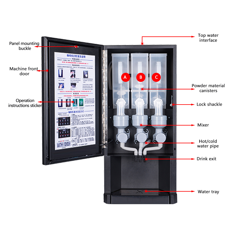 Máquina de Café Instantâneo 30 - Coffee Tea Vending Machine avaliação e preço