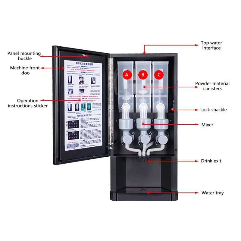 Máquina de café quente comerci - Coffee Tea Vending Machine avaliação e preço