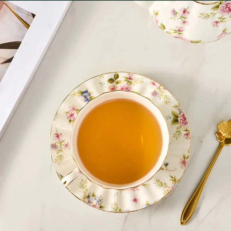 Conjunto de Chá Estilo Pastora - Coffee Tea Flower avaliação e preço