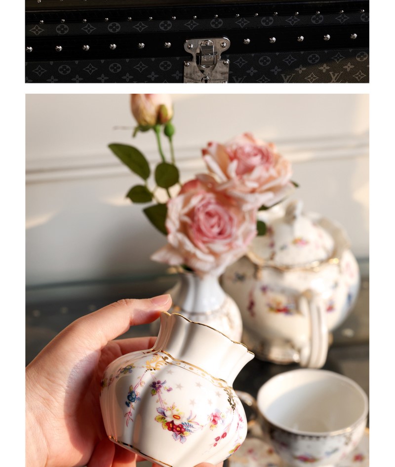 Conjunto de Xícaras e Pires de - Coffee Tea Flower avaliação e preço